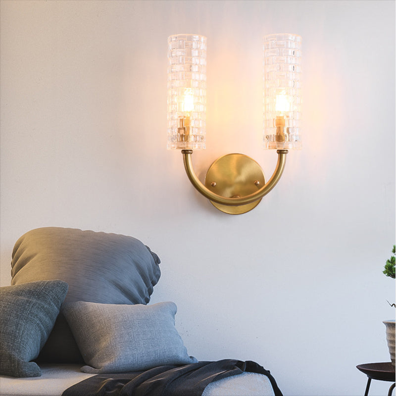 Unique Shape Wall Mount Light Fixture Modern Wall Mounted Lighting in Gold for Living Room