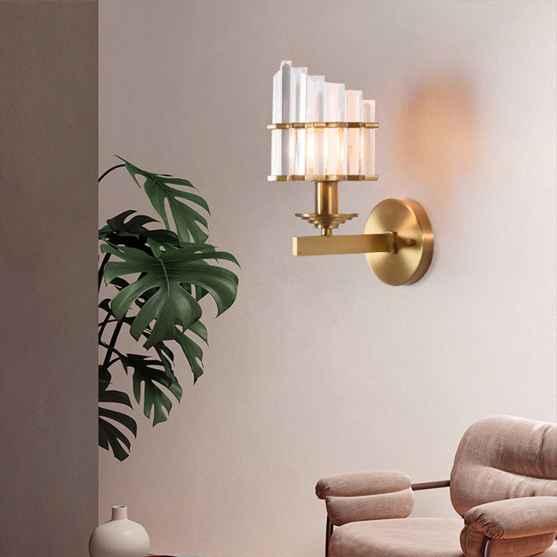 Unique Shape Wall Mount Light Fixture Modern Wall Mounted Lighting in Gold for Living Room