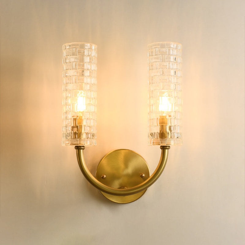 Unique Shape Wall Mount Light Fixture Modern Wall Mounted Lighting in Gold for Living Room