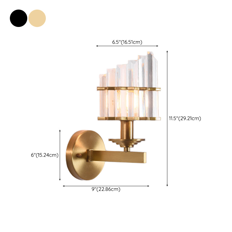 Unique Shape Wall Mount Light Fixture Modern Wall Mounted Lighting in Gold for Living Room