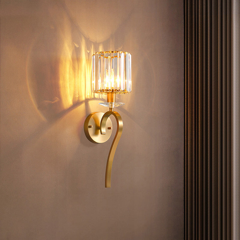 Unique Shape Wall Mount Light Fixture Modern Wall Mounted Lighting in Gold Fixture