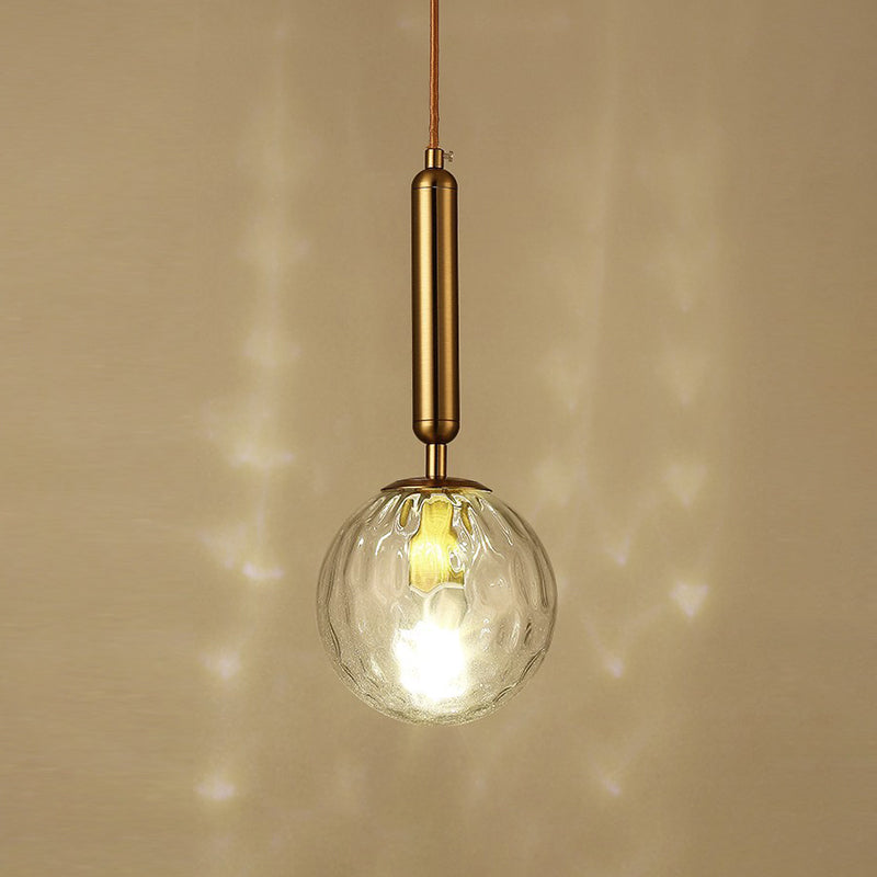 Sphere Shape Glass Wall Light Fixture Modern Style Wall Lamp for Dining Room