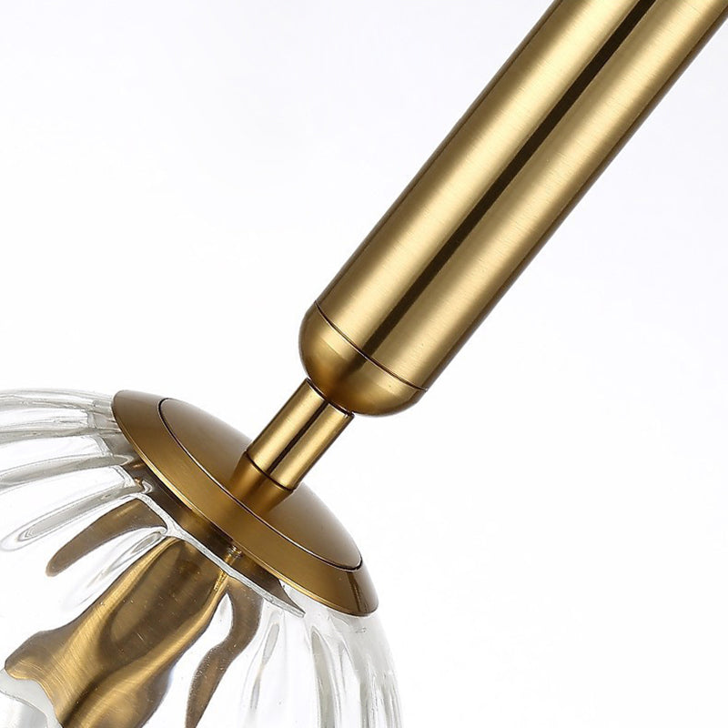 Sphere Shape Glass Wall Light Fixture Modern Style Wall Lamp for Dining Room