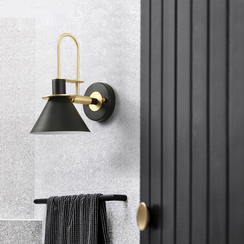 Cone Shape Metal Sconce Light Modern Style Wall Lamp for Dining Room