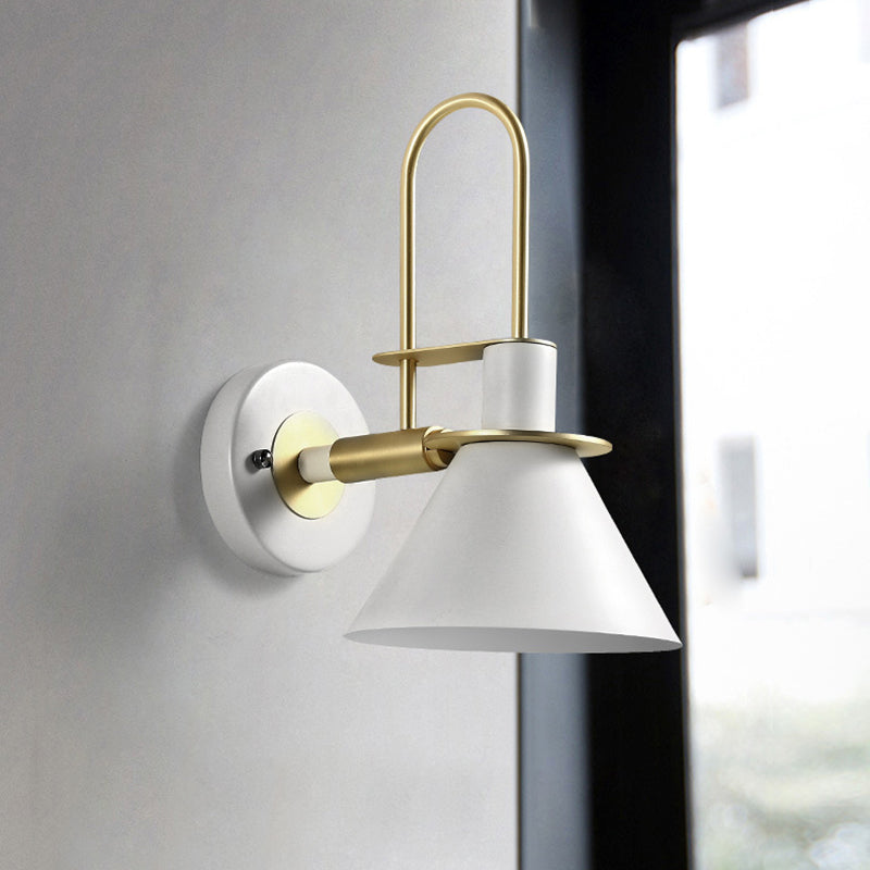 Cone Shape Metal Sconce Light Modern Style Wall Lamp for Dining Room