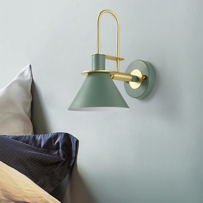 Cone Shape Metal Sconce Light Modern Style Wall Lamp for Dining Room