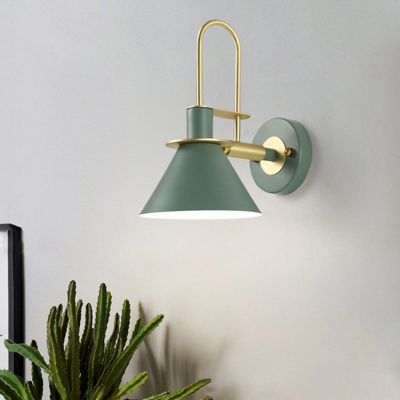 Cone Shape Metal Sconce Light Modern Style Wall Lamp for Dining Room