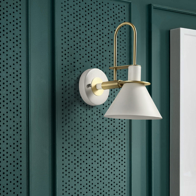 Cone Shape Metal Sconce Light Modern Style Wall Lamp for Dining Room