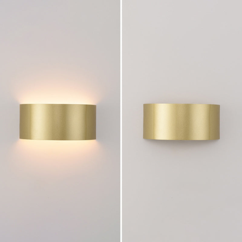 1-Light Geometric Sconce Modern Metal Sconce Light for Living Room