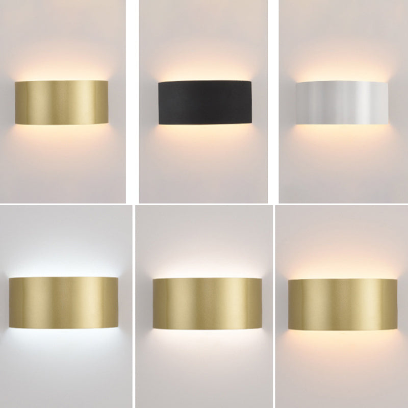 1-Light Geometric Sconce Modern Metal Sconce Light for Living Room