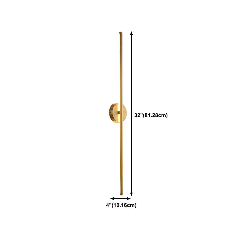 Modern Linear Wall Lighting Fixtures Metal 1-Light Wall Sconce Lighting for Living Room