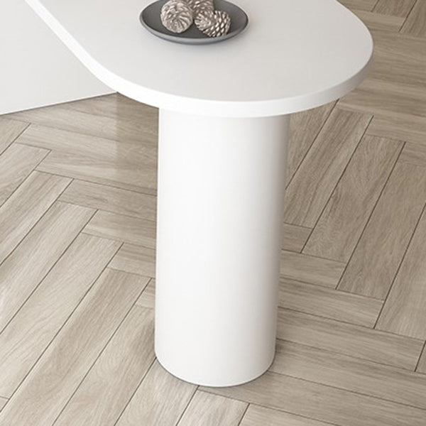 Indoor Wood Bar Table Industrial Double Pedestal Bar Height Table