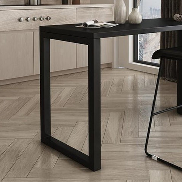 Industrial Double Pedestal Bar Table Free From Wood Bar Table for Living Room