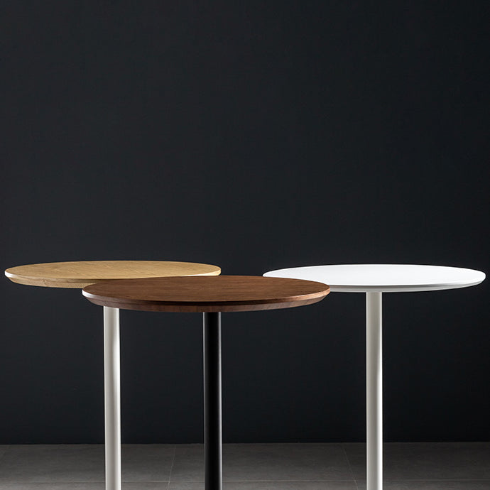 Solid Wood Pub Table 41-inch Bar Height Industrial Round Bar Table for Indoor