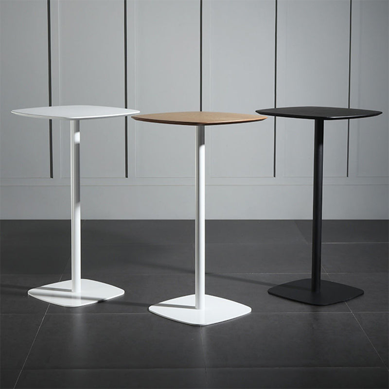 Contemporary Pub Table 40.6"H Square Bar Table for Indoor and Breakroom