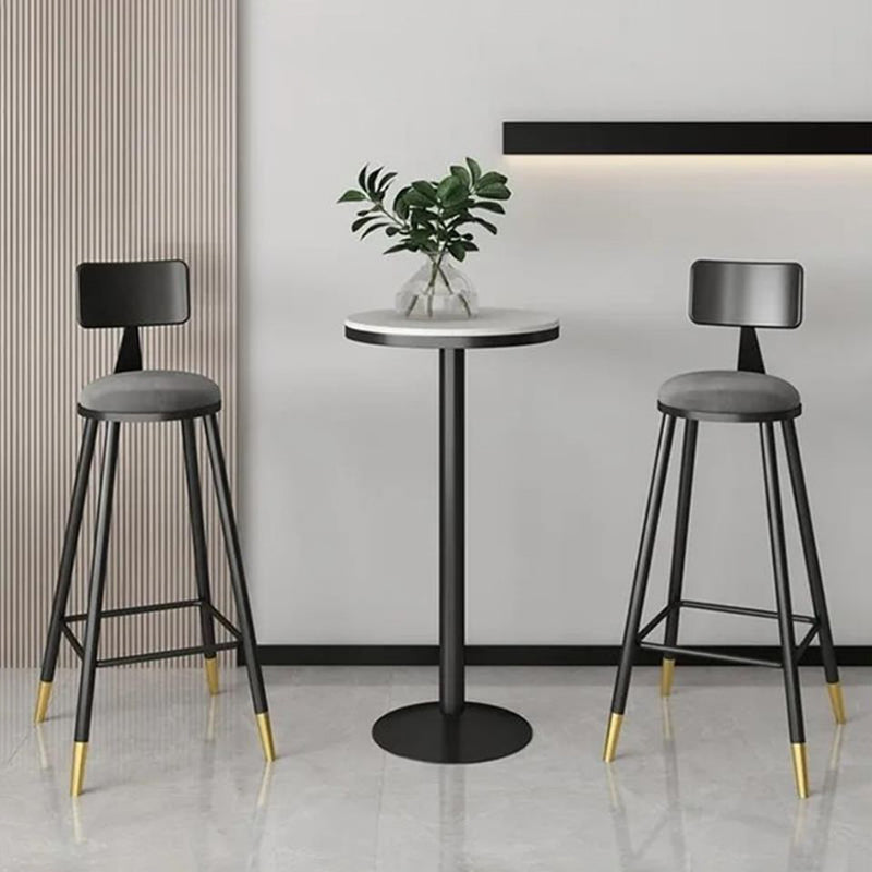 Industrial Bar Table Dining Table with Pedestal Base for Kitchen Living Room