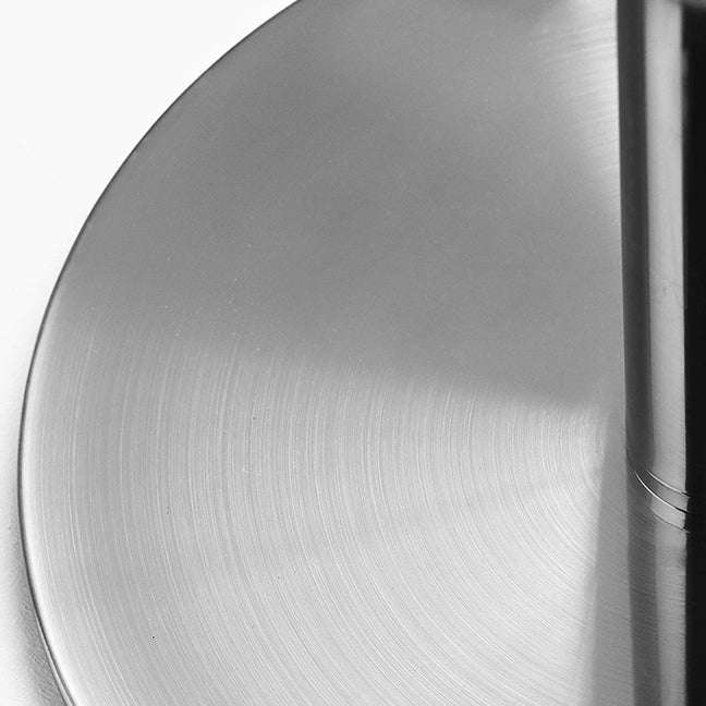 Round Metal Bar Dining Table Silver Pedestal Bar Table for Indoor