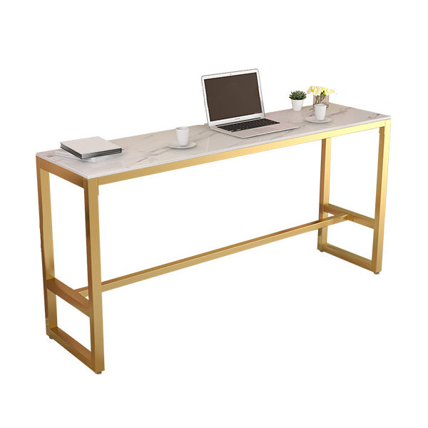 Modern Bar Table White Dining Table for Kitchen Living Room Coffee Room