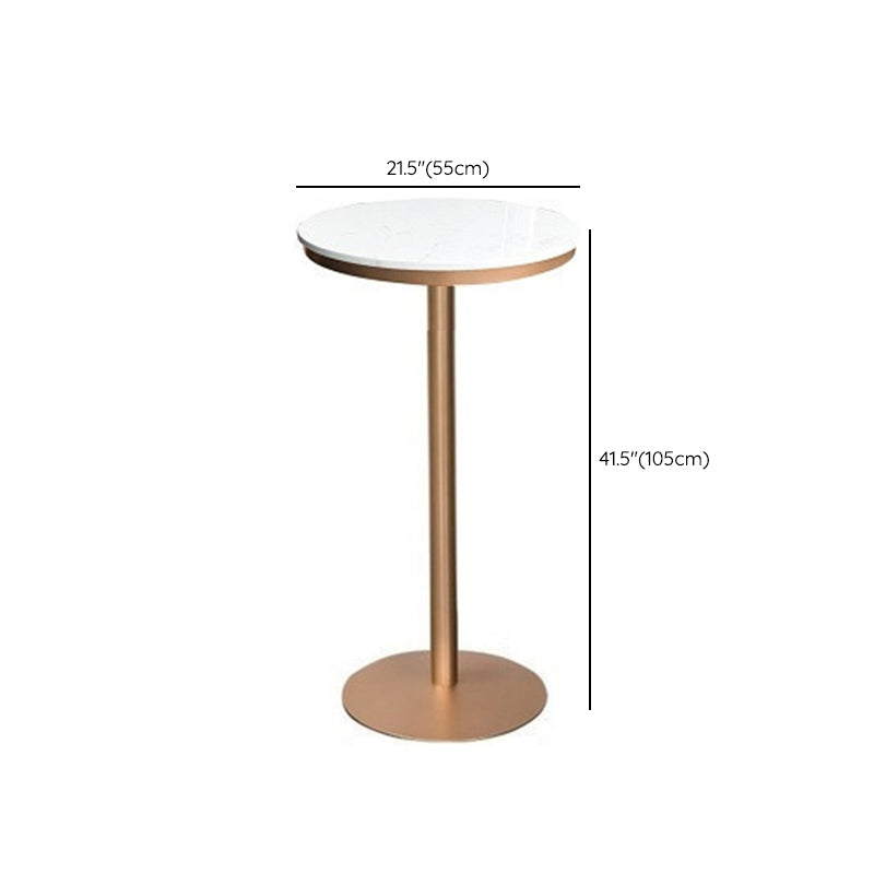 Modern Bar Table White Dining Table for Kitchen Living Room Coffee Room