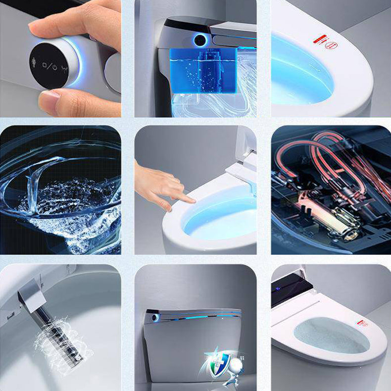 Modern Toilet Bowl Siphon Jet Concealed Tank Toilet with Seat for Bathroom