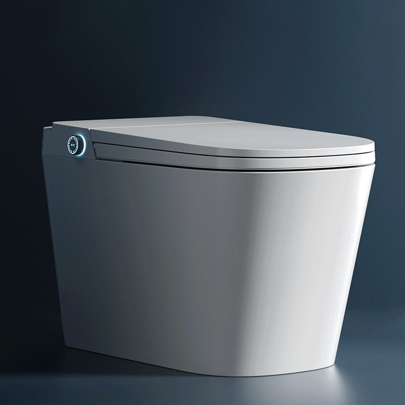 Modern Skirted Toilet Bowl Siphon Jet Toilet with Soft-Close Seat for Bathroom