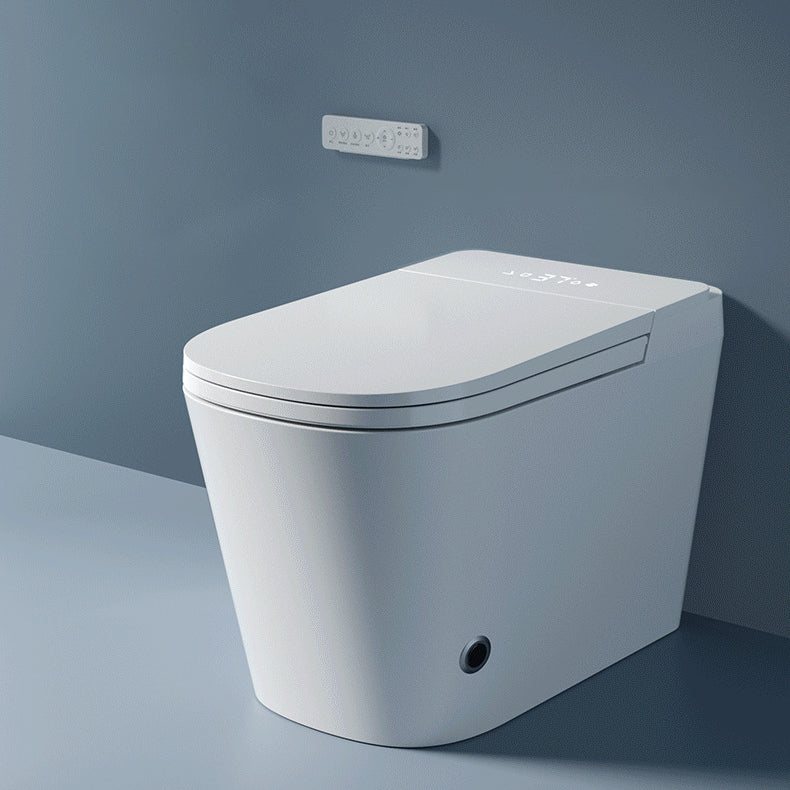 Modern Skirted Toilet Bowl Siphon Jet Toilet with Soft-Close Seat for Bathroom