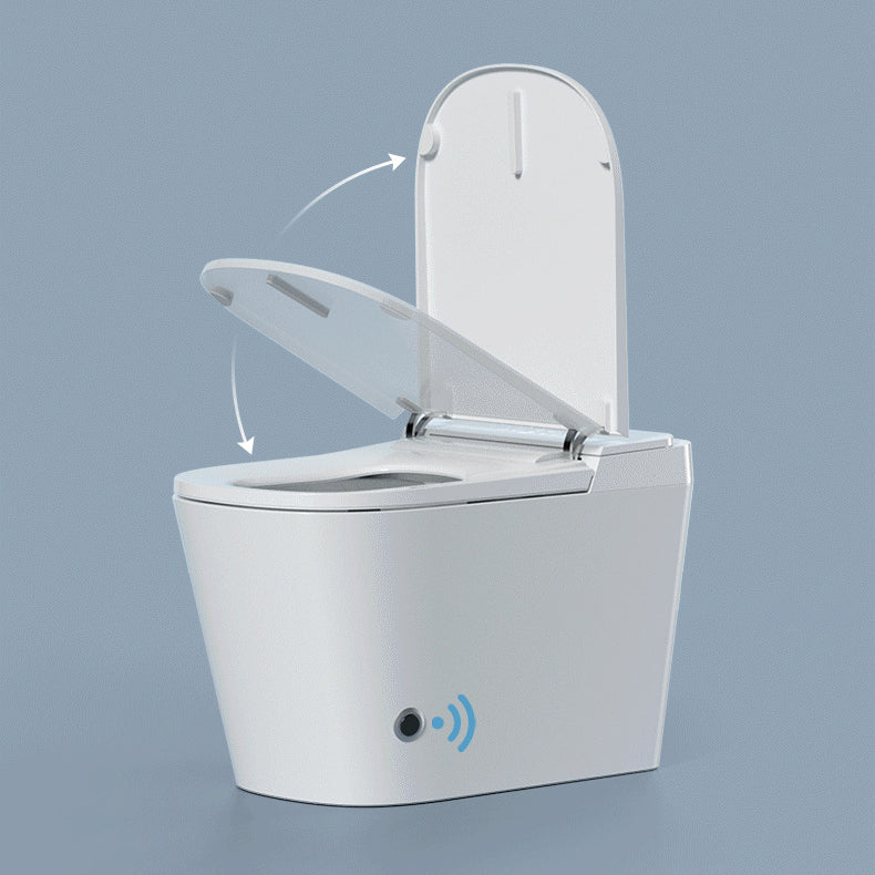 Modern Skirted Toilet Bowl Siphon Jet Toilet with Soft-Close Seat for Bathroom