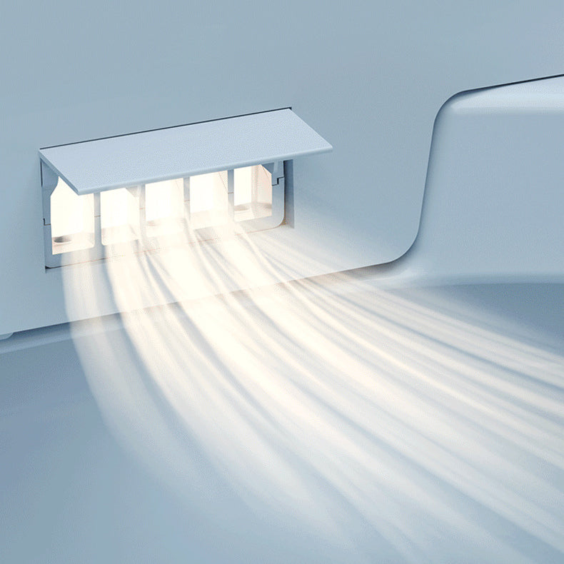 Modern Skirted Toilet Bowl Siphon Jet Toilet with Soft-Close Seat for Bathroom