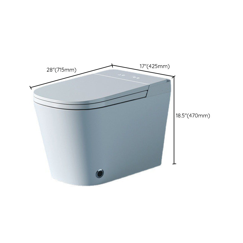 Modern Skirted Toilet Bowl Siphon Jet Toilet with Soft-Close Seat for Bathroom