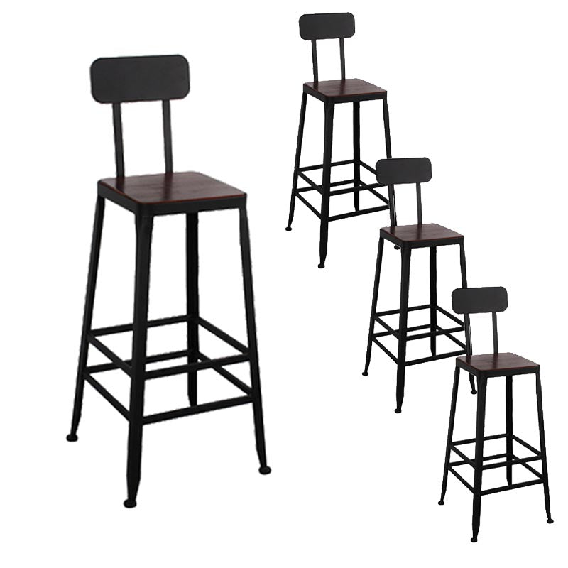 Industrial Bar Table Set 1/4 /9 Pieces Solid Wood Counter Table for Indoor