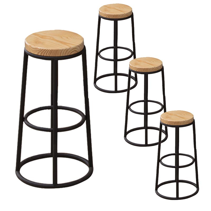 Industrial Bar Table Set 1/4 /9 Pieces Solid Wood Counter Table for Indoor