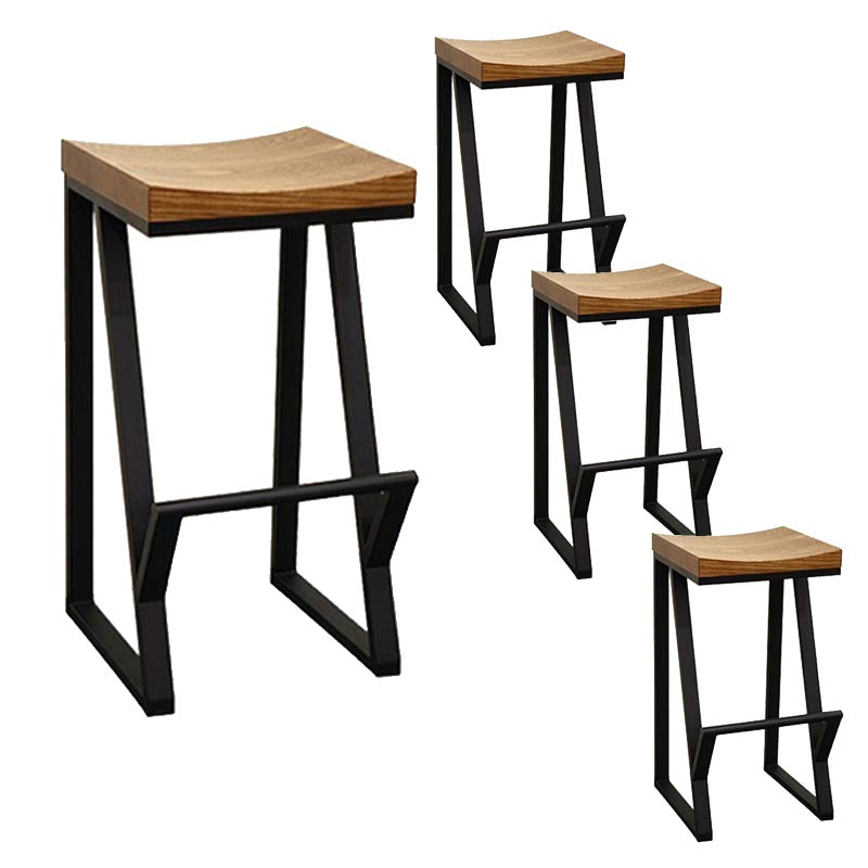 Industrial Bar Table Set 1/4 /9 Pieces Solid Wood Counter Table for Indoor