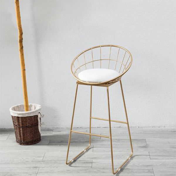 Metal and Wood Set 1/2/3 Pieces Contemporary Round Bar Stool and Table Set