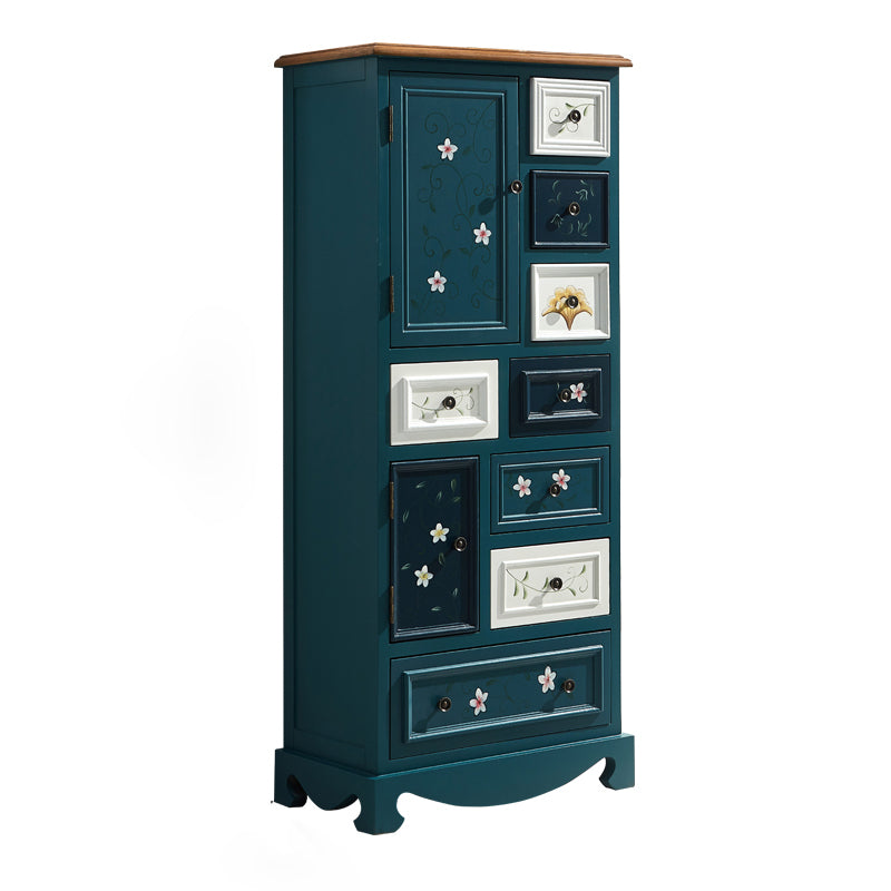 Coastal Storage Chest Dresser Solid Wood Dresser with 7/8/10/12 Drawers