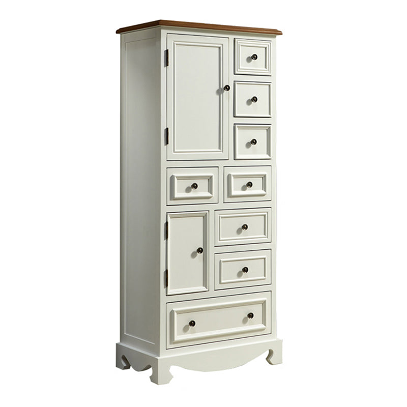 Coastal Storage Chest Dresser Solid Wood Dresser with 7/8/10/12 Drawers