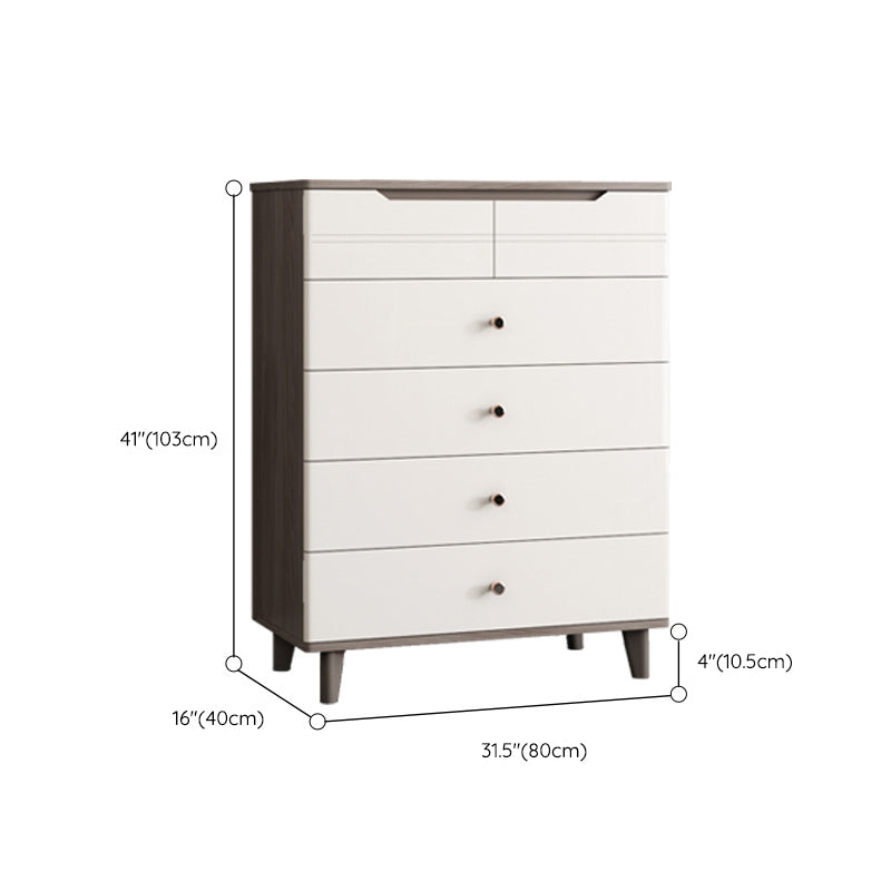 Glam Stone Storage Chest White Bedroom 16" Wide Chest with Drawers