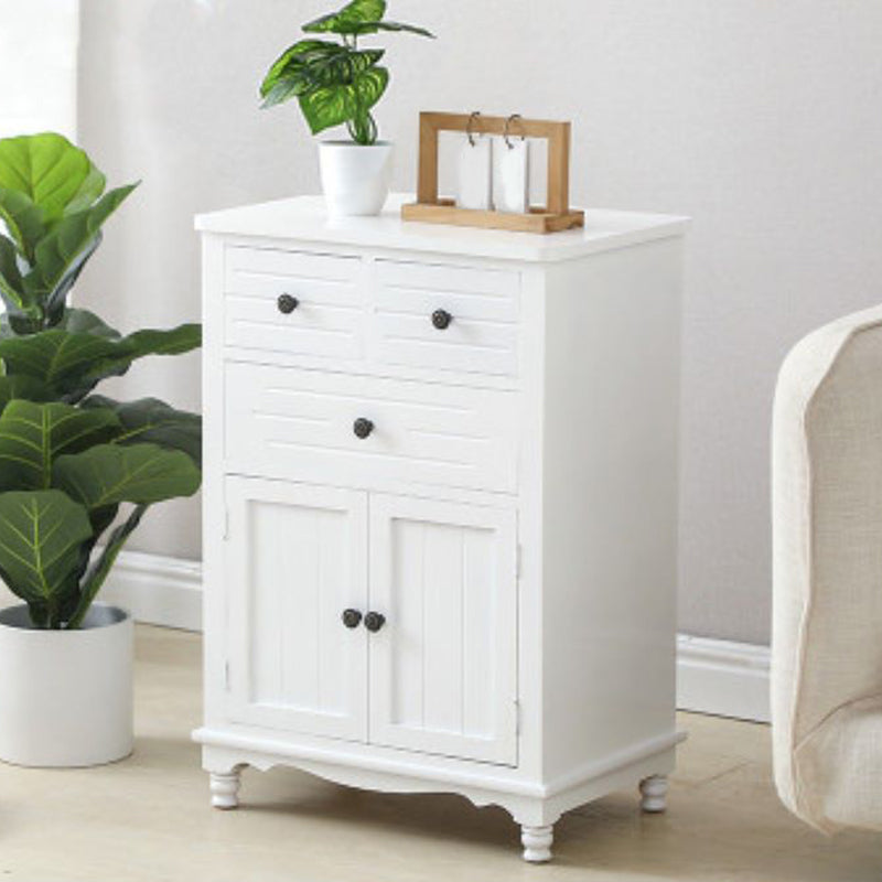 Vertical Nautical Solid Wood Storage Chest Bedroom Chest with Drawers