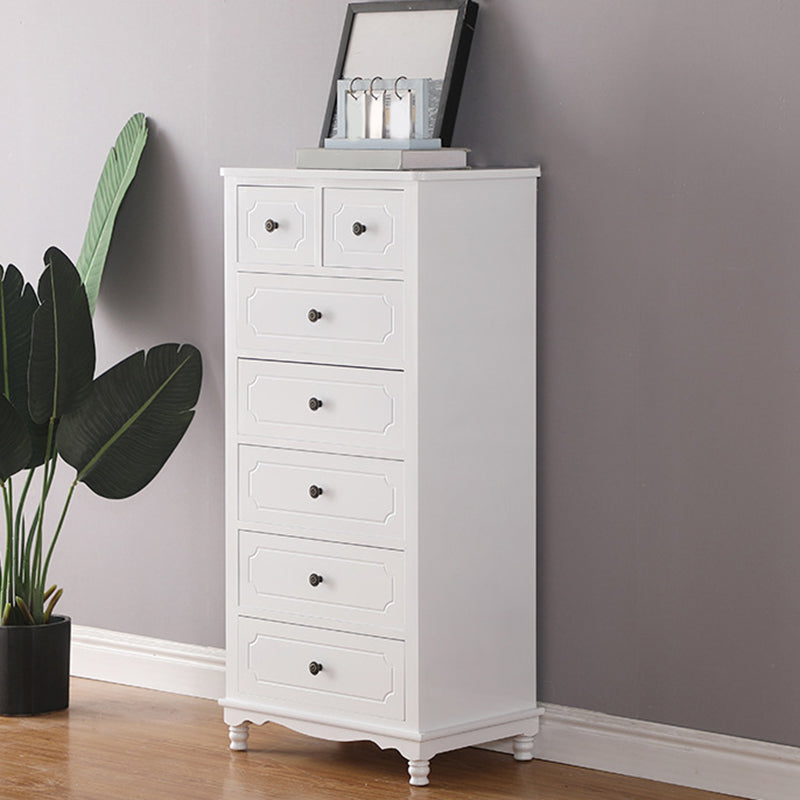 Vertical Nautical Solid Wood Storage Chest Bedroom Chest with Drawers