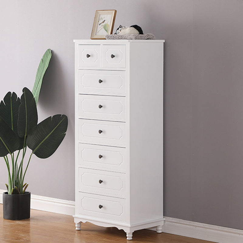 Vertical Nautical Solid Wood Storage Chest Bedroom Chest with Drawers