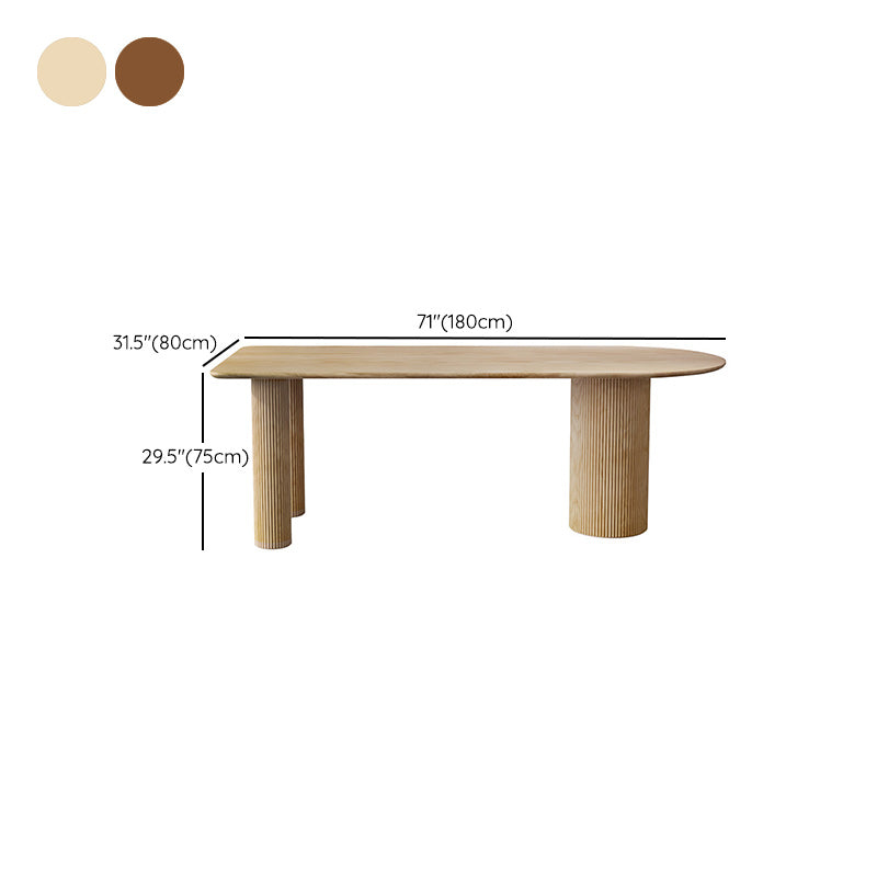 Solid Wood Contemporary Freeform Table Pine Wood Table for Home