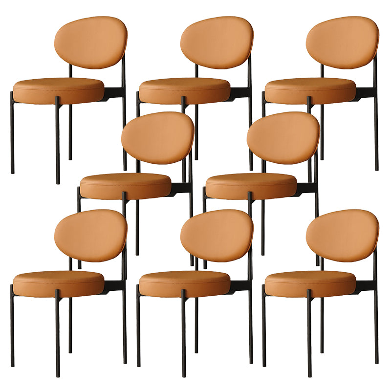 Industrial Metal Dining Room Chair Open Back Dining Side Chair