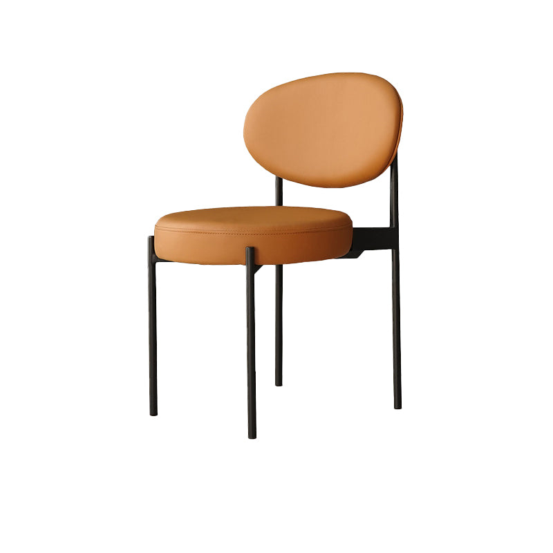 Industrial Metal Dining Room Chair Open Back Dining Side Chair