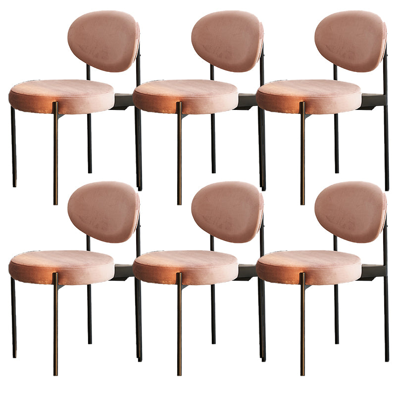 Industrial Metal Dining Room Chair Open Back Dining Side Chair