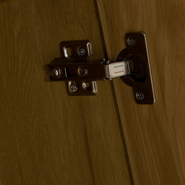 Contemporary Bookcase Closed Back Vertical Engineered Wood Shelf Bookcase with Doors