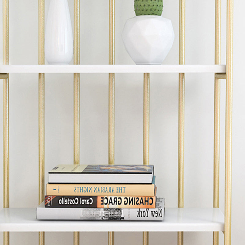 Glam Metal Bookshelf Geometric Shelf Bookcase for Study Room 70.9" H X 11.8" W