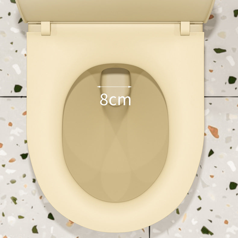Traditional Skirted Toilet Floor Mount One-Piece Flush Toilet with Slow Close Seat
