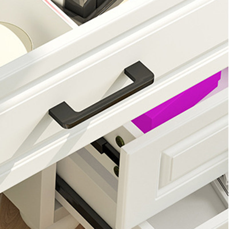 White Mirrored Vanity Bedroom Make-up Vanity 3-Piece Table Set