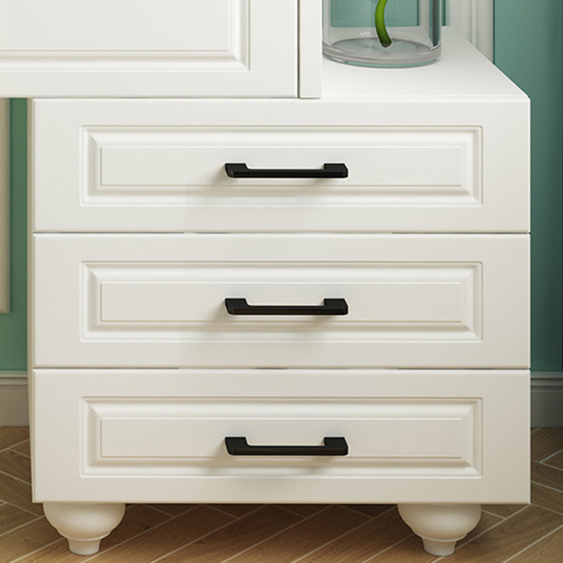 White Mirrored Vanity Bedroom Make-up Vanity 3-Piece Table Set