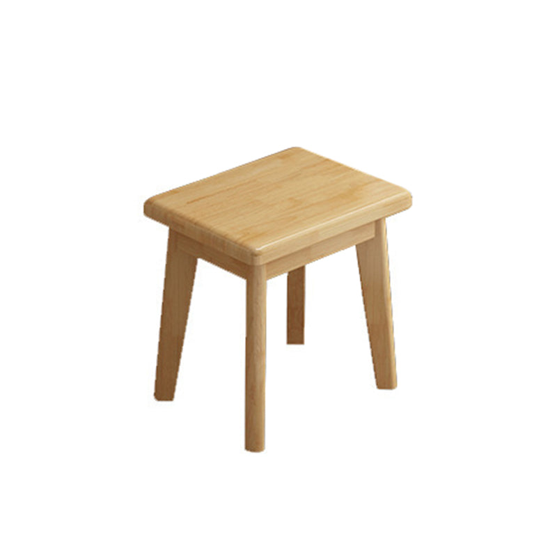 Scandinavian Wood Vanity Set 4-Drawer Flip-Top Makeup Dressing Table
