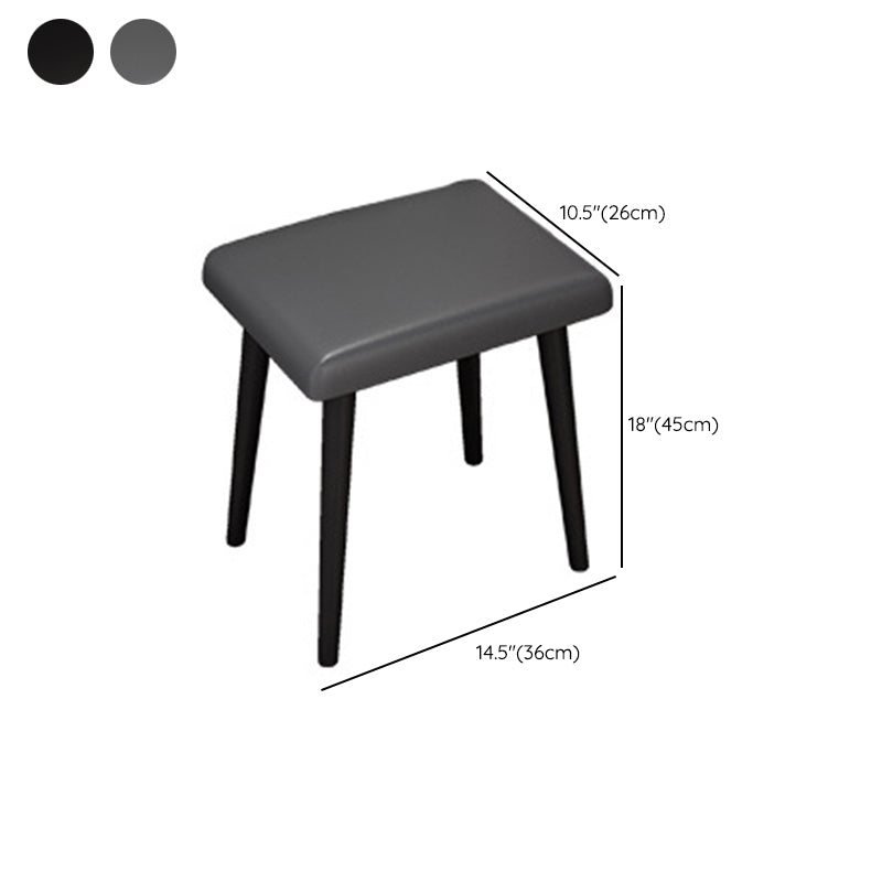 Two Piece Modern Mirrored Vanity Set Black/Grey Engineered Wood Dresser
